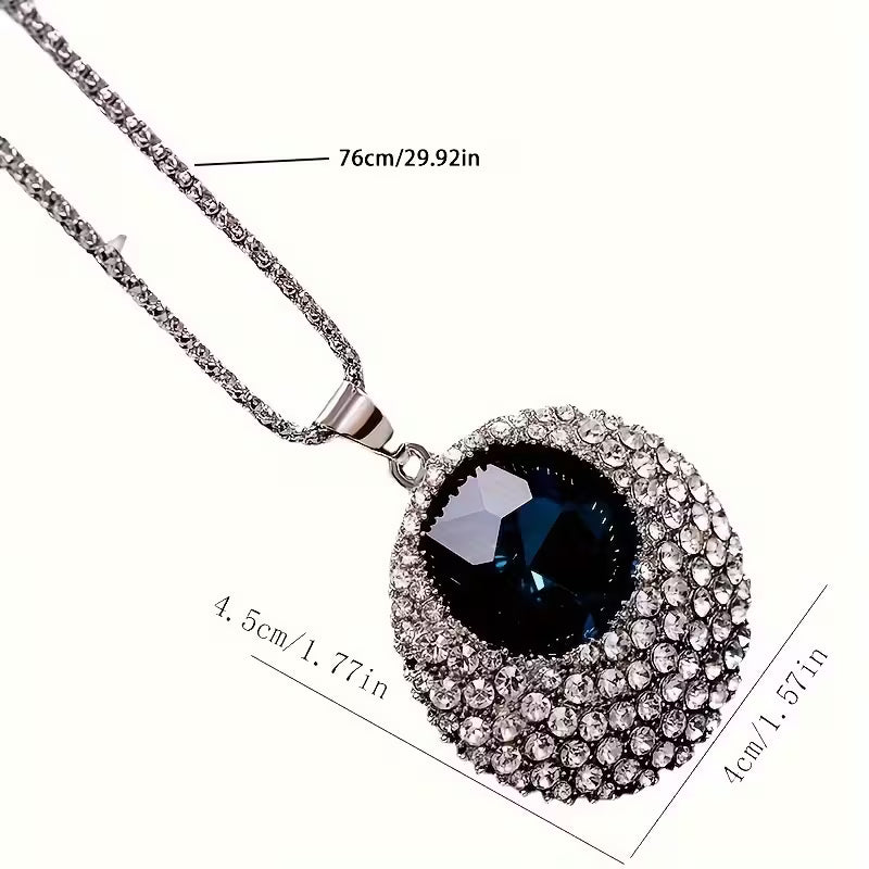 Shimmering Evil Eye Pendant Necklace