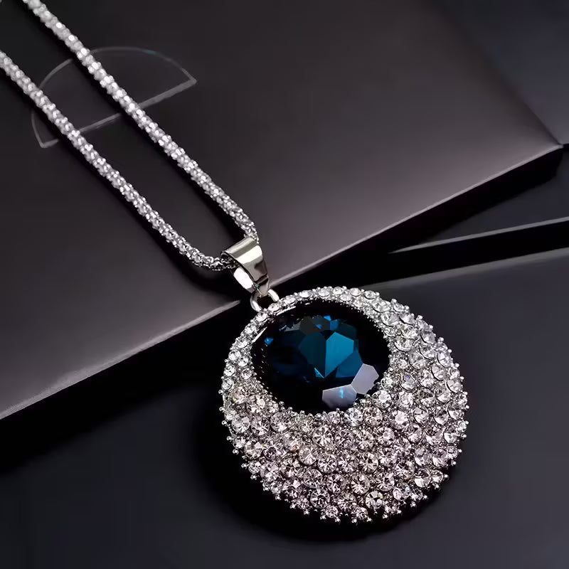 Shimmering Evil Eye Pendant Necklace