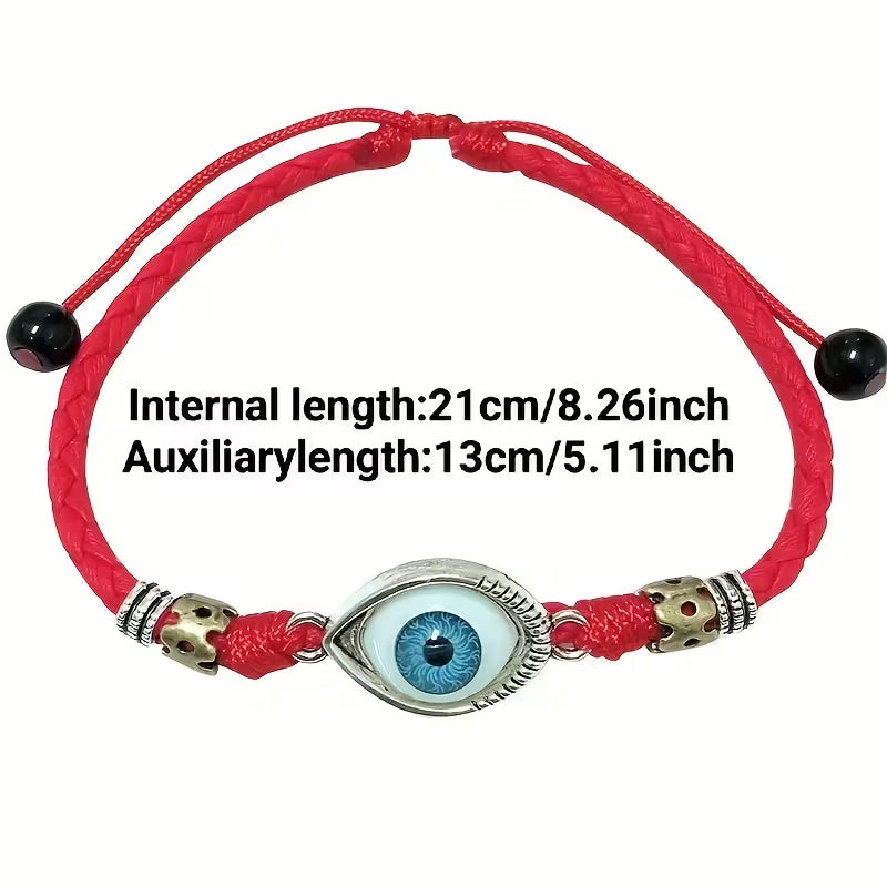 Men's Evil Eye Braided Anklet