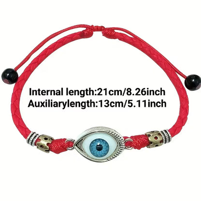 Men's Evil Eye Braided Anklet