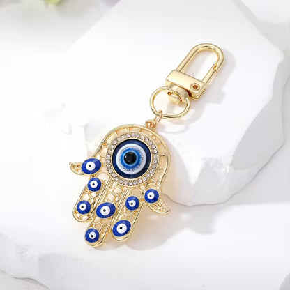 Hamsa Hand Evil Eye Keychain