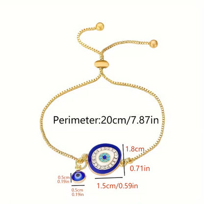 Chic Golden Evil Eye Bracelet