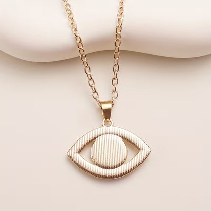 Rhinestone Evil Eye Pendant Necklace