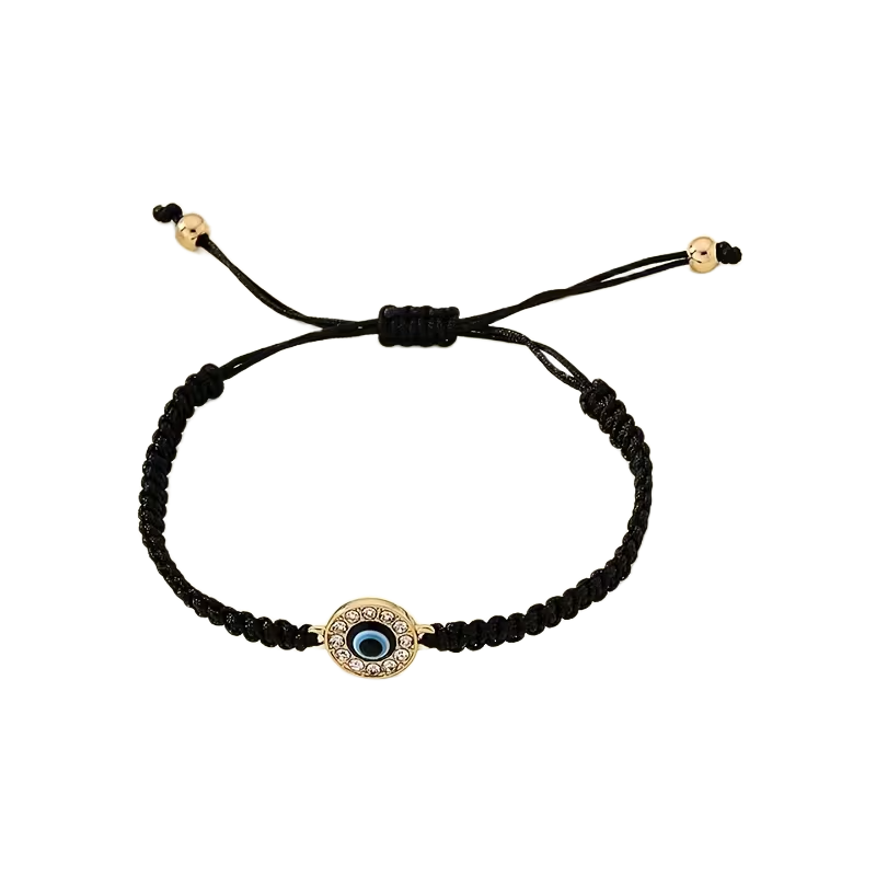 Vintage Style Braided Evil Eye Bracelet
