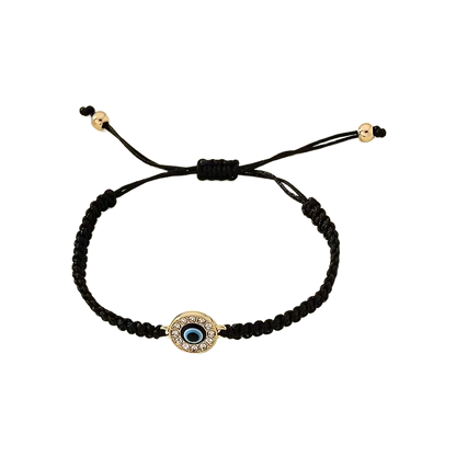 Vintage Style Braided Evil Eye Bracelet