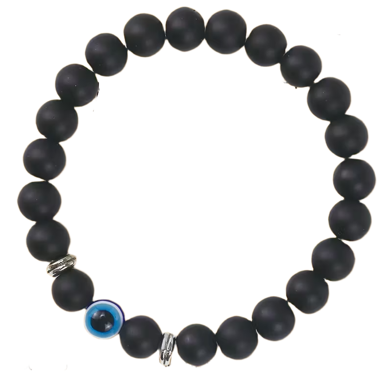 Natural Stone Evil Eye Bracelet