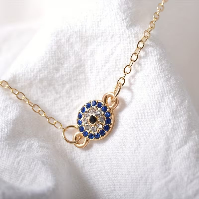 Golden Evil Eye Anklet