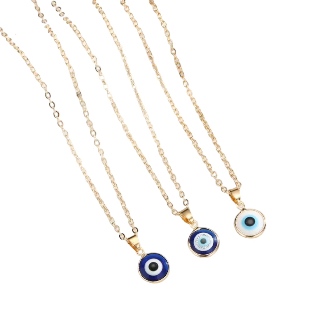Golden-Tone Evil Eye Pendant Necklace