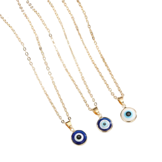 Golden-Tone Evil Eye Pendant Necklace