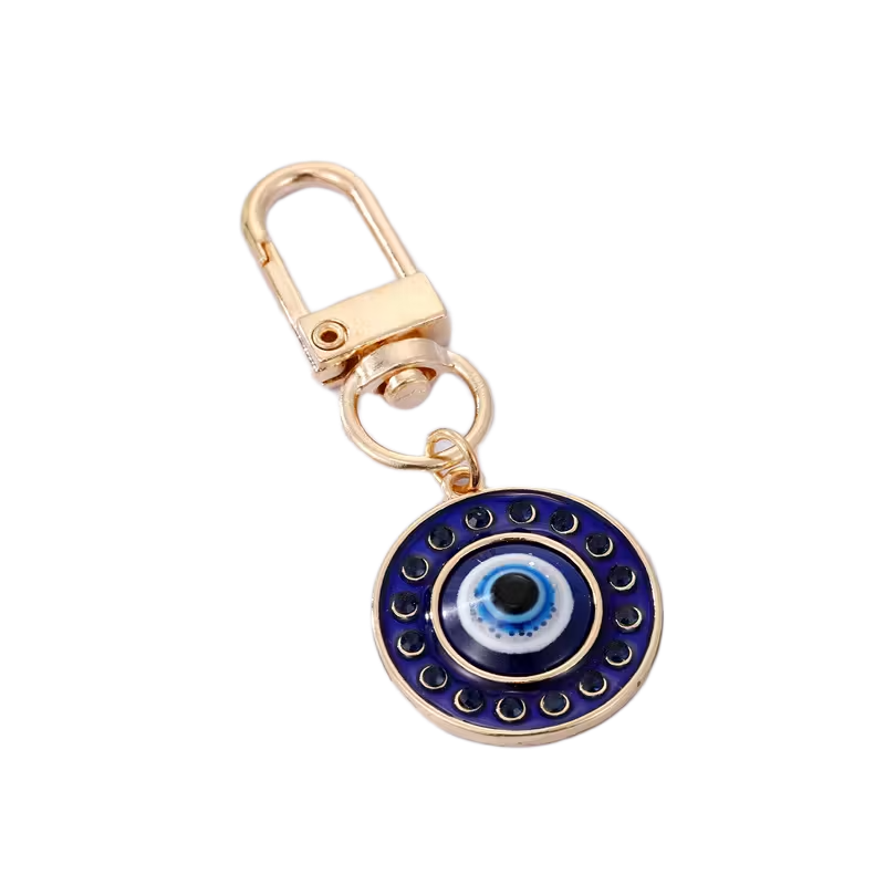 Round Evil Eye Keychain