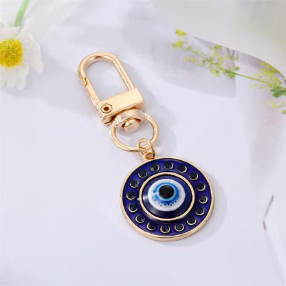 Round Evil Eye Keychain