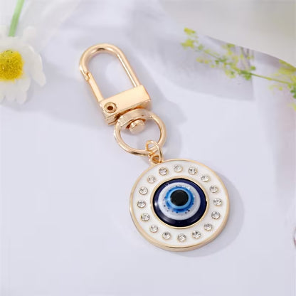 Round Evil Eye Keychain