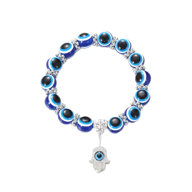 Blue Evil Eye Pendant Bracelet
