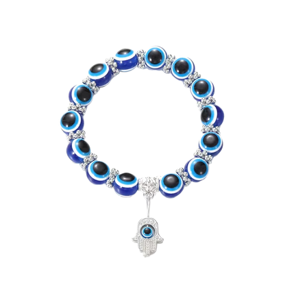 Blue Evil Eye Pendant Bracelet