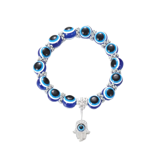 Blue Evil Eye Pendant Bracelet