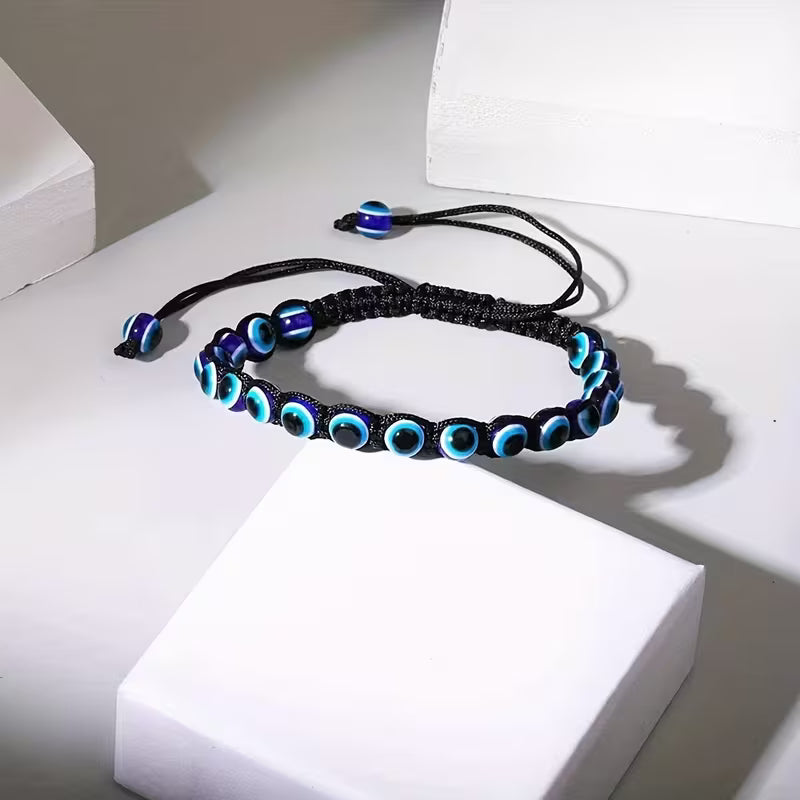 Threaded Evil Eye Bracelet