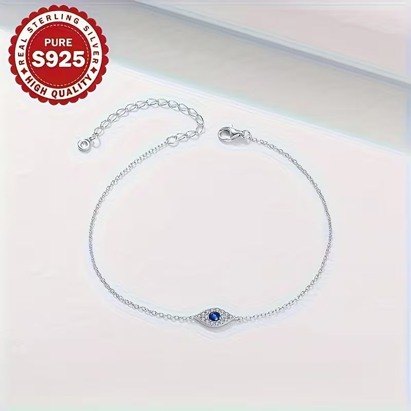 925 Sterling Silver Evil Eye Bracelet