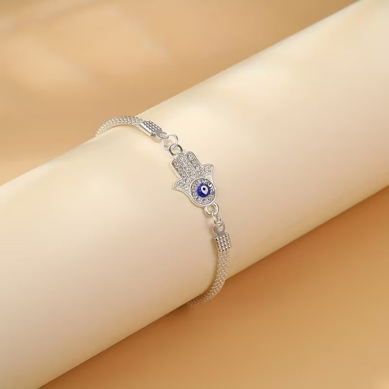 Evil Eye Palm Anklet Chain