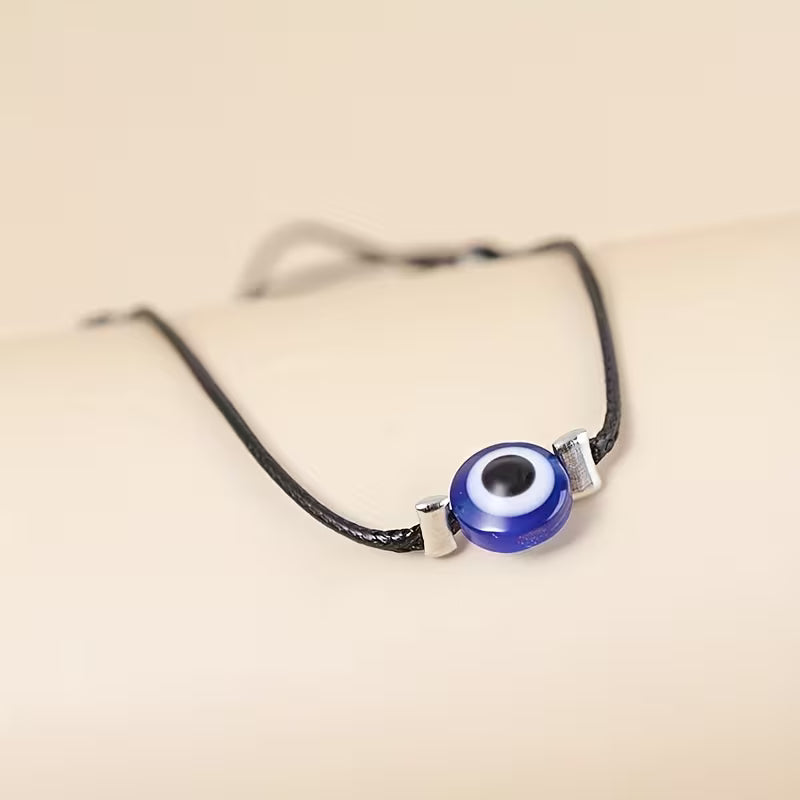 Black Evil Eye Anklet