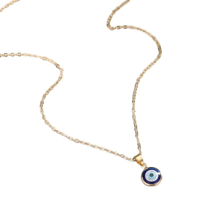Golden-Tone Evil Eye Pendant Necklace