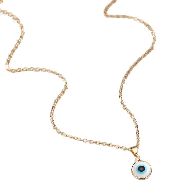 Golden-Tone Evil Eye Pendant Necklace