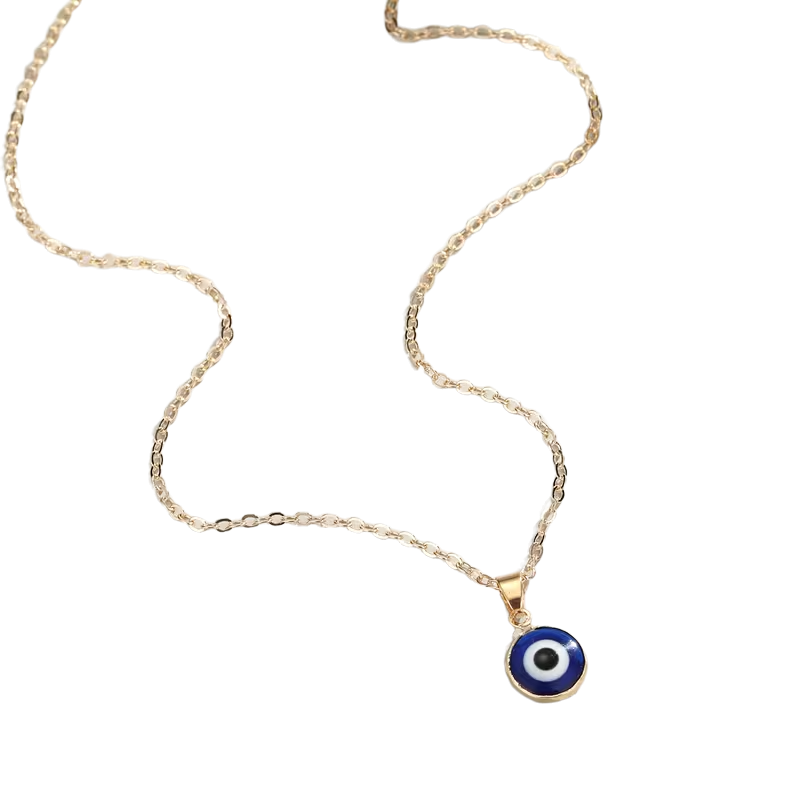 Golden-Tone Evil Eye Pendant Necklace