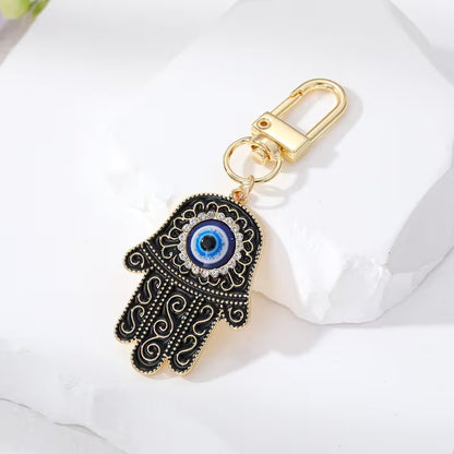 Hamsa Hand Evil Eye Keychain