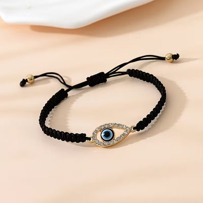 Black Braided Evil Eye Bracelet