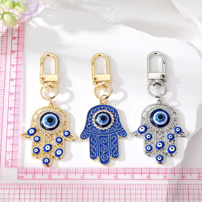 Hamsa Hand Evil Eye Keychain