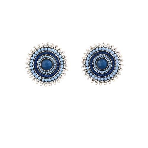 Evil Eye Sun Earrings