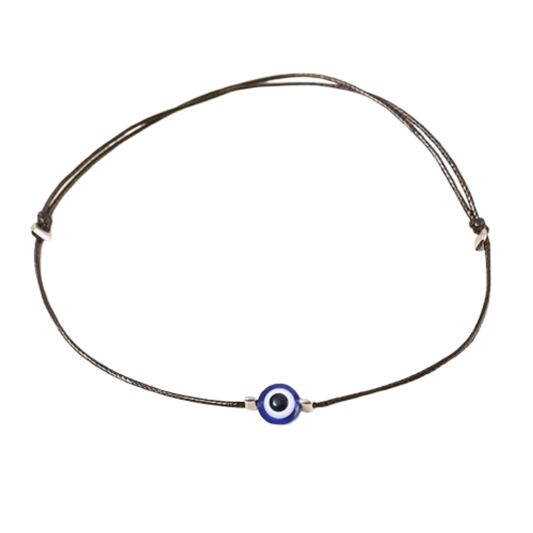 Black Evil Eye Anklet