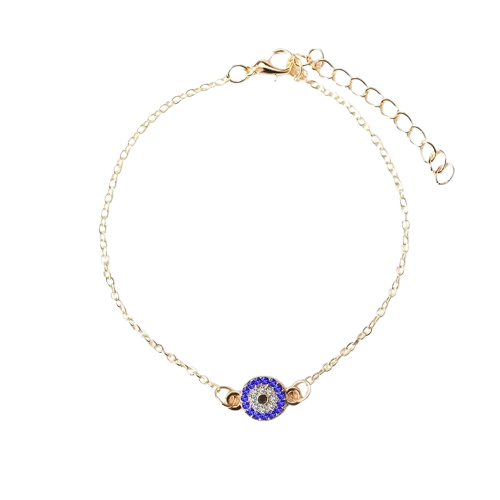 Golden Evil Eye Anklet