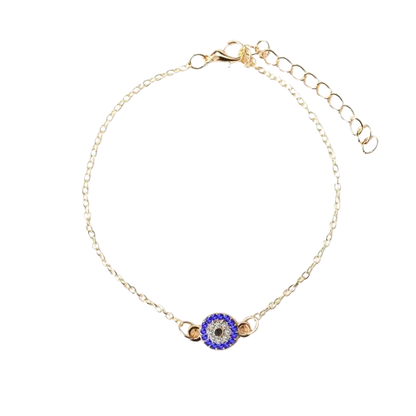 Golden Evil Eye Anklet
