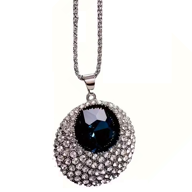 Shimmering Evil Eye Pendant Necklace
