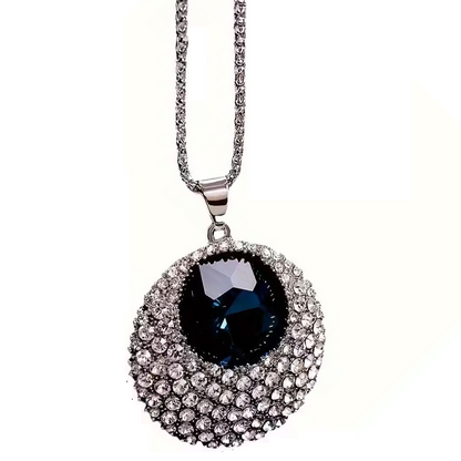 Shimmering Evil Eye Pendant Necklace